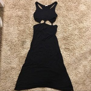 Tobi Black Cut Out Maxi Dress in size Medium